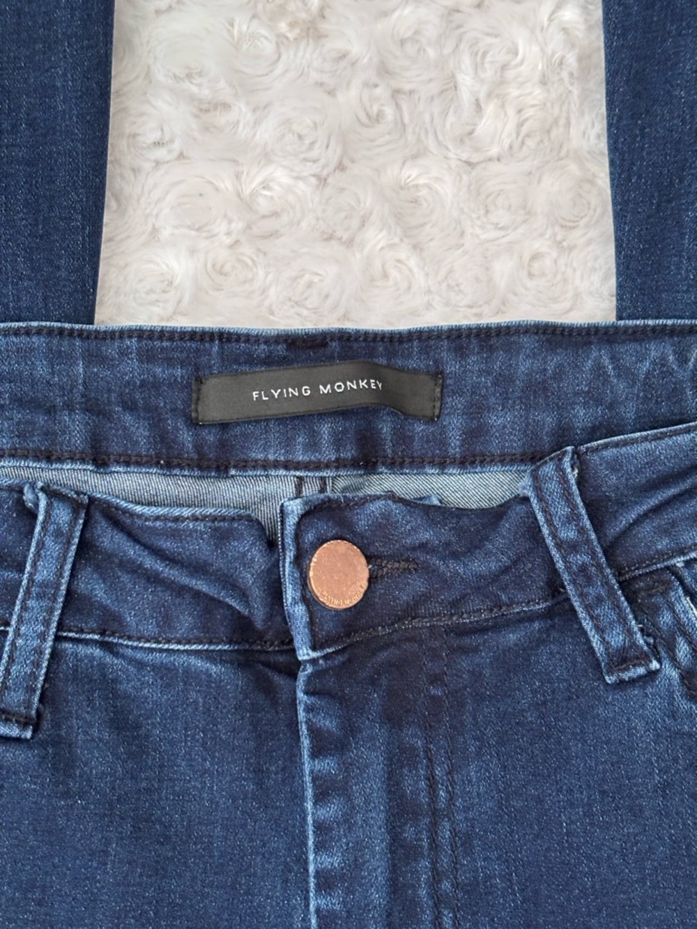 Flying Monkey High‑Rise Super Flare Jeans | Size 29 | Dark Wash - Picture 4 of 8